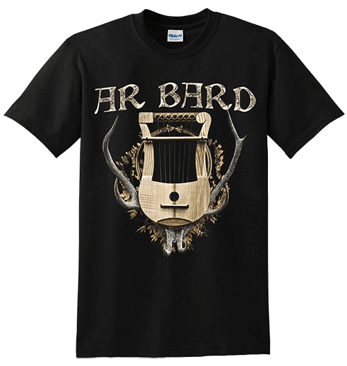 T-shirt noir logo Ar Bard